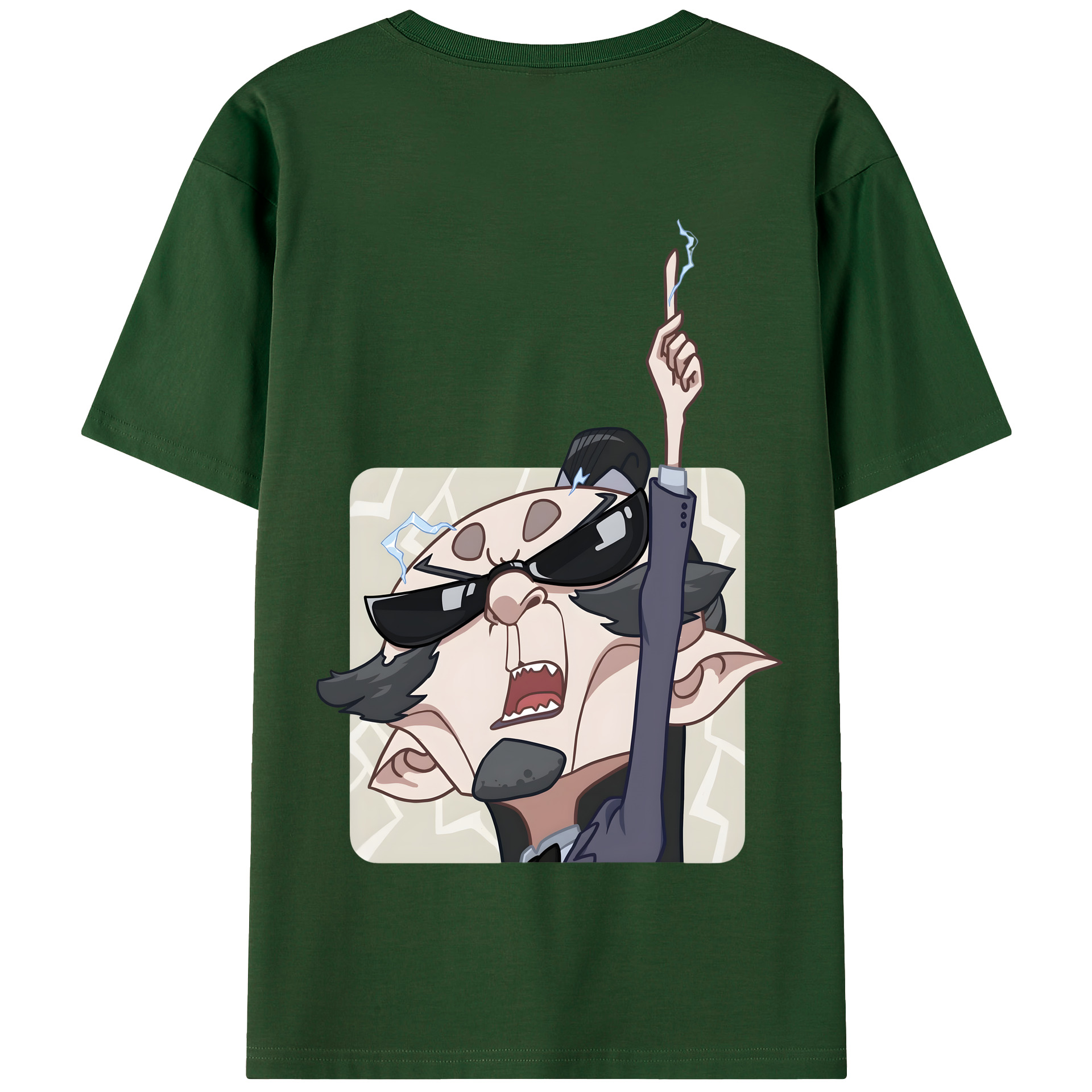 （画像用） Ne Zha 2 ナタ 魔童の大暴れ 綿100％半袖Tシャツ（背面プリント）